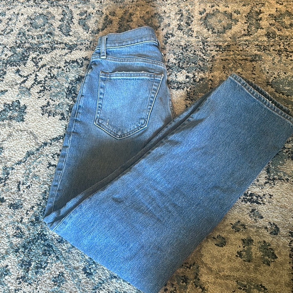 Abercrombie straight ultra high rise jeans